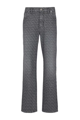 Monogram Jacquard Denim Jeans