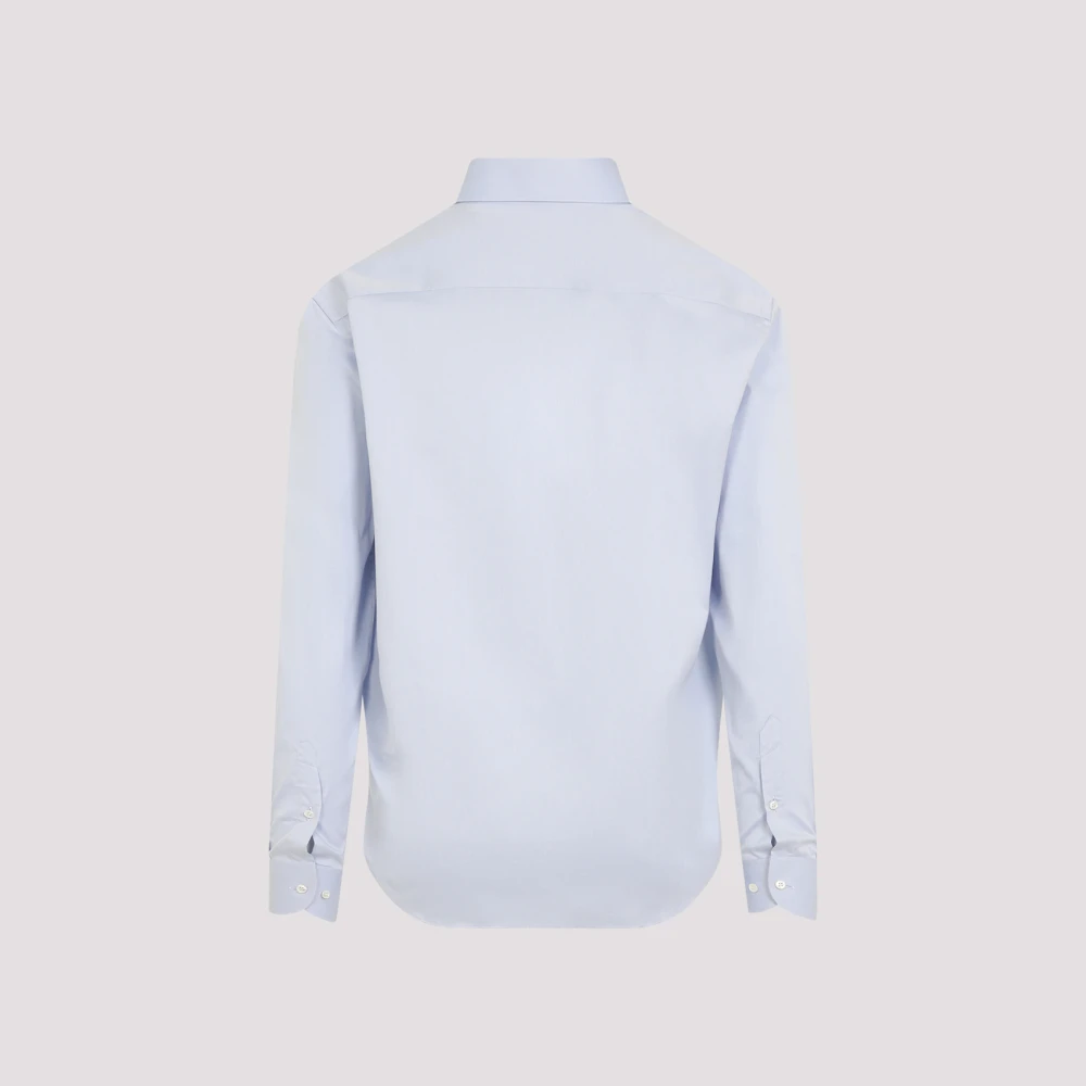 Giorgio Armani Blauw Overhemd voor Mannen Blue Heren