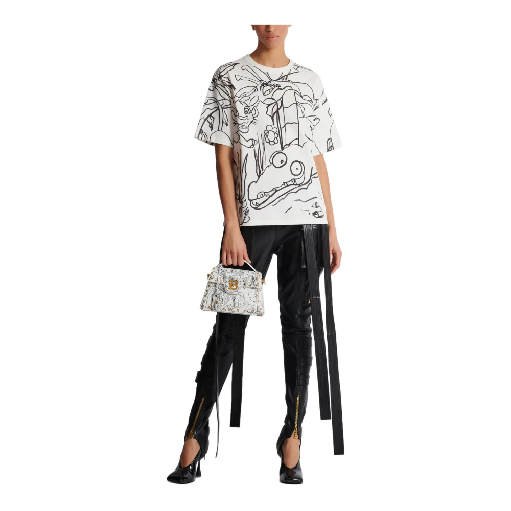 Balmain Disney x : The Lion King T-shirt met print voor kinderen White Dames
