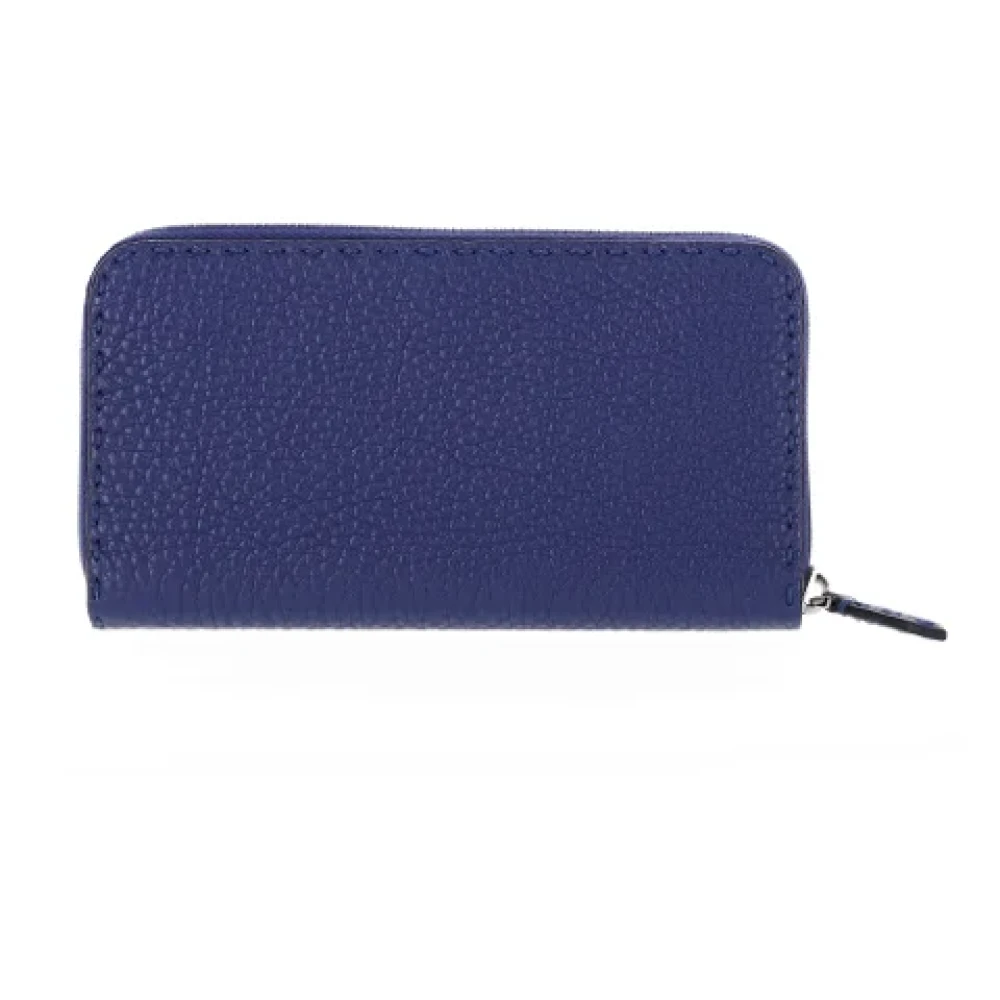 Fendi Vintage Pre-owned Leather wallets Blue Heren