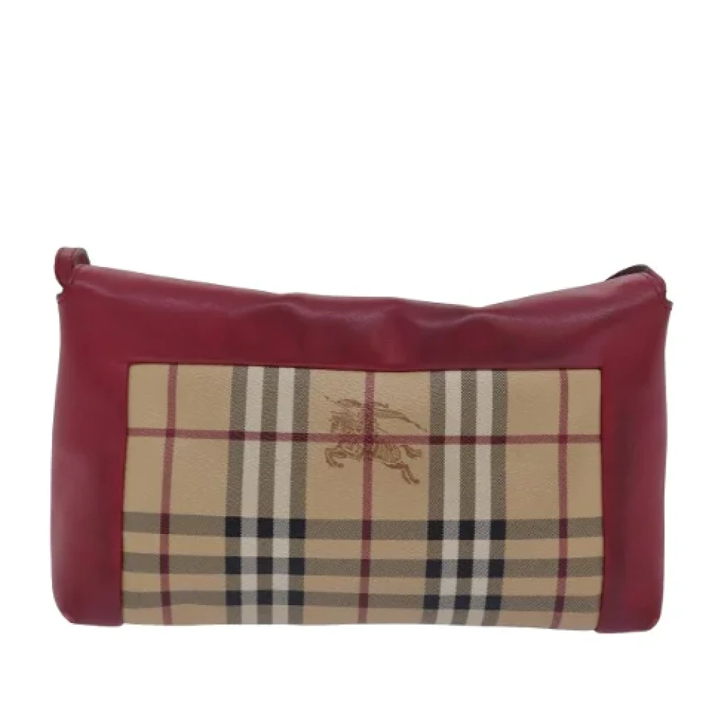 Burberry Vintage Pre-owned Leather shoulder-bags Beige Dames