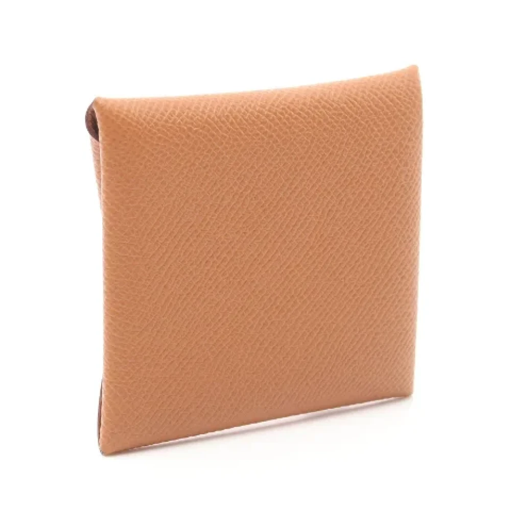 Hermès Vintage Pre-owned Leather wallets Brown Dames