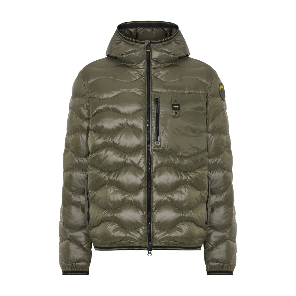 Blauer Groene Hoodie Jas Green Heren