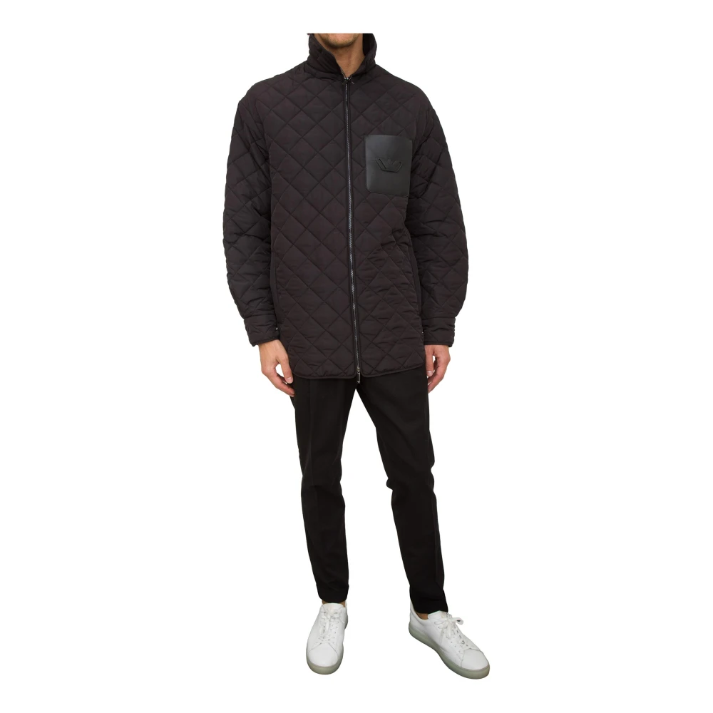 Emporio Armani Zwarte Blouson Jas Black Heren