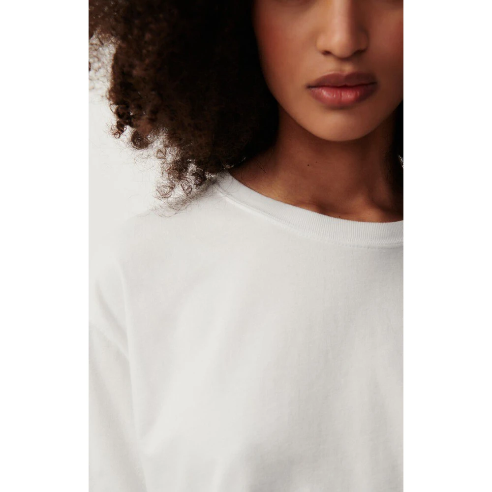 American vintage Klassiek Wit T-Shirt White Dames