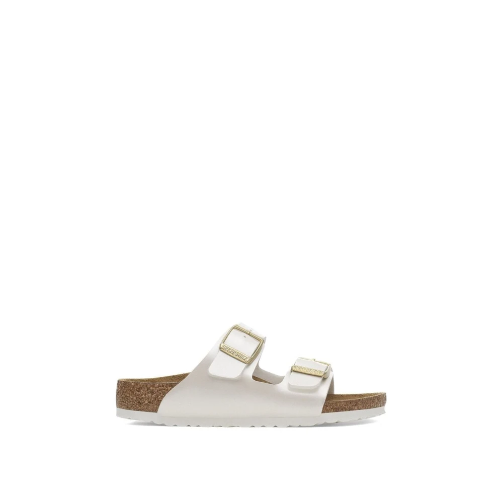 Birkenstock Girls White Kids Sandals, 34 Eu, Arizona Kids Birko-Flor