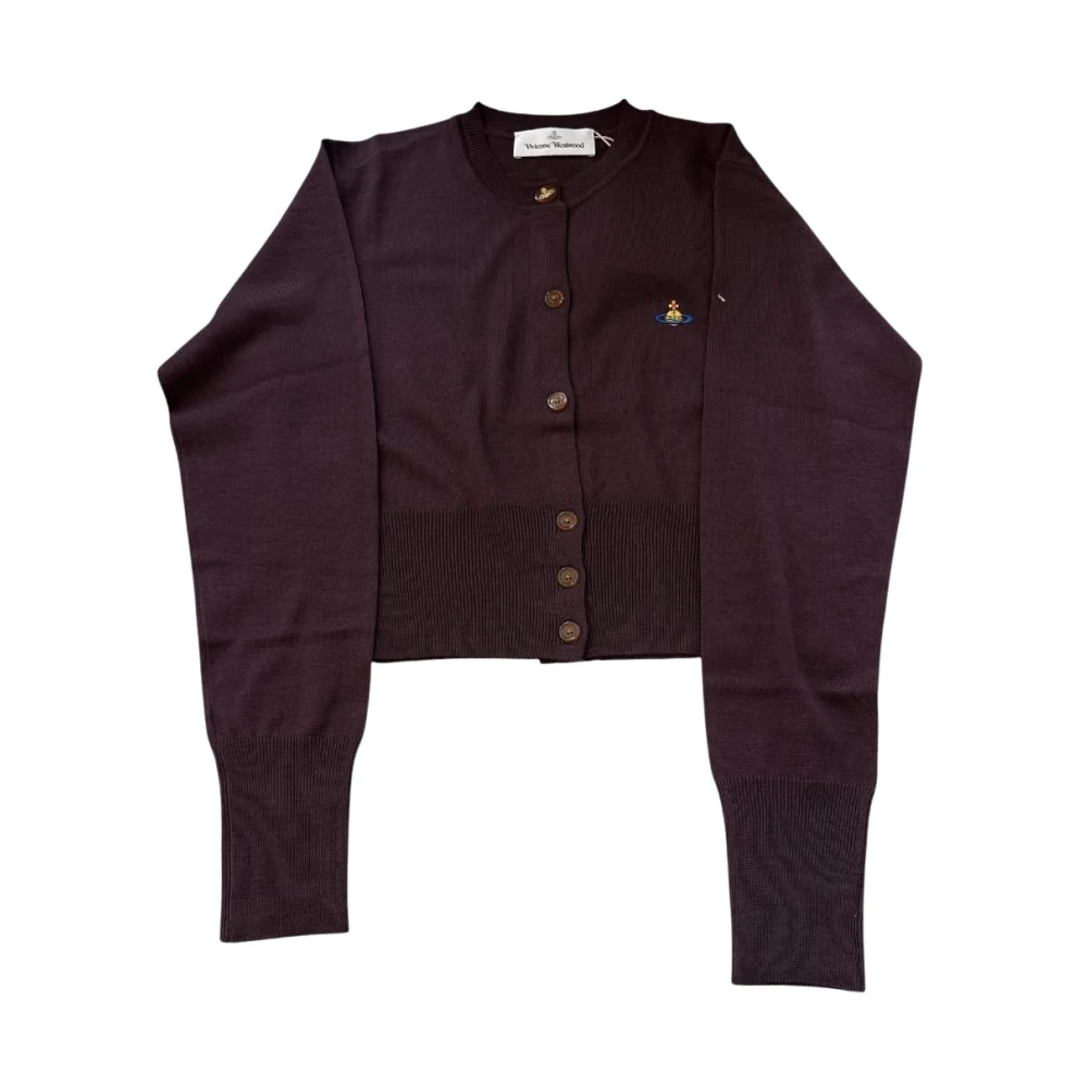 Vivienne Westwood Jumpers - Female - Cardigans - Brown - M - Knitwear
