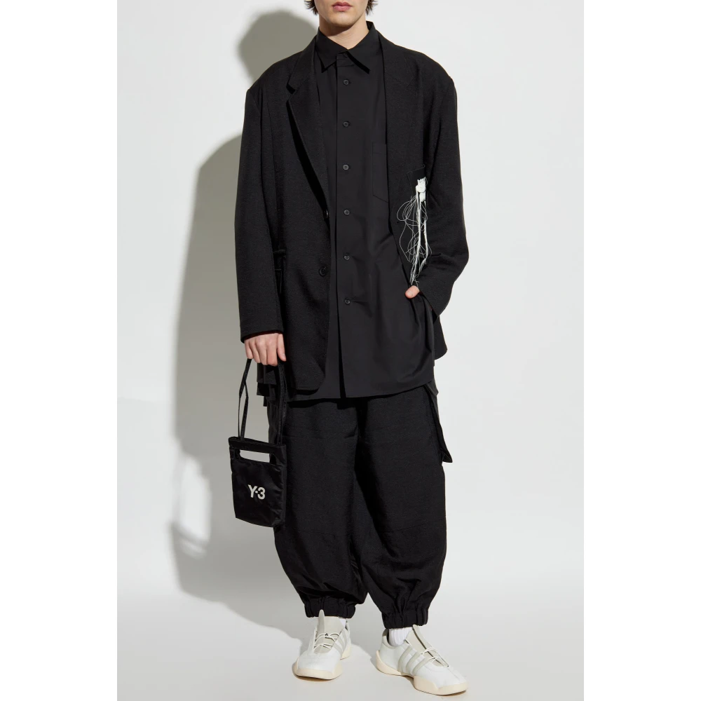 Y-3 Shirt met achterprint Black Heren