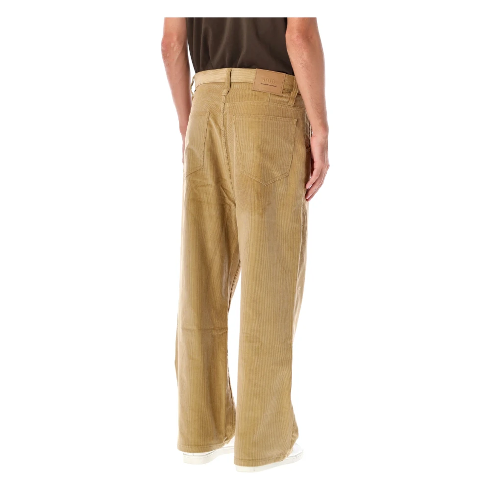 Ami Paris Sand Corduroy Baggy Fit Broek Beige Heren