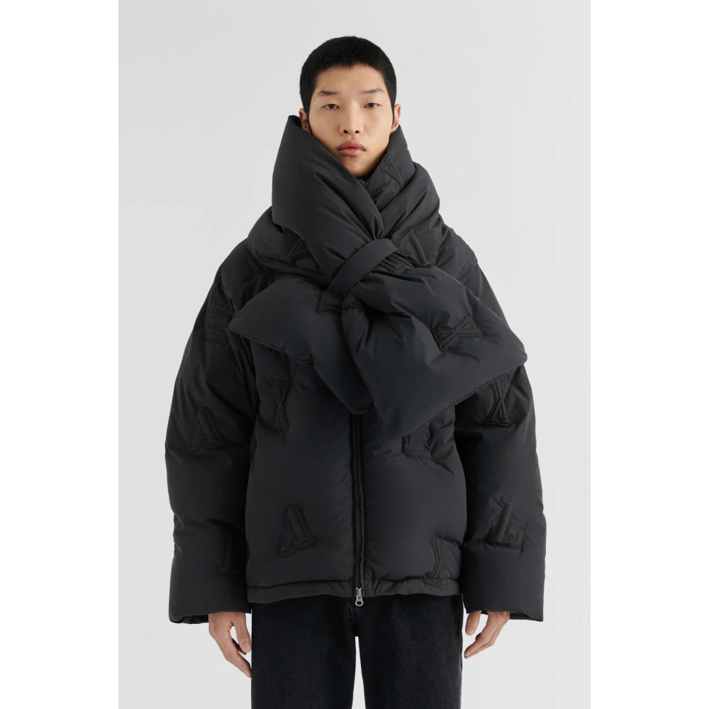 Axel Arigato Monogram Gewatteerde Puffer Jas Grijs Heren
