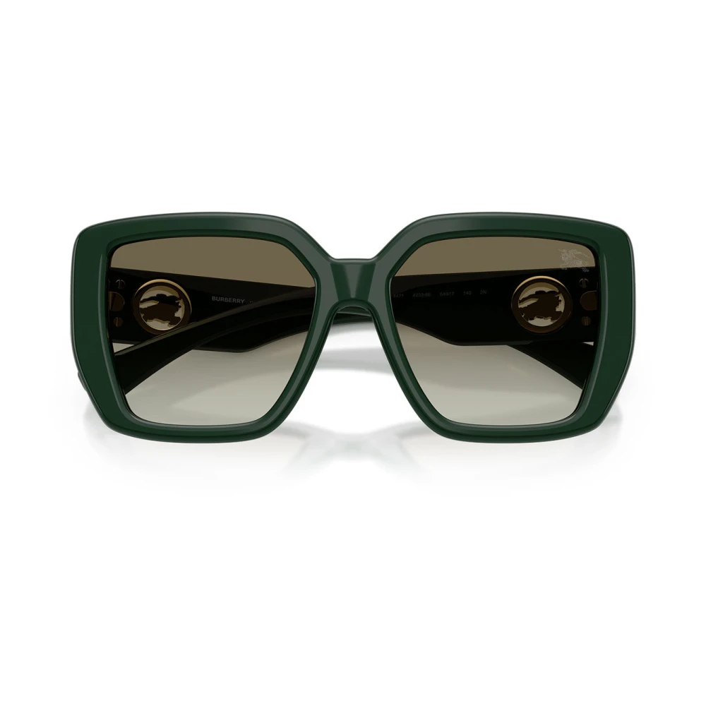 Burberry Green Woman Be4471 42038E Sunglasses Acetate Squared Normal Shaded - Image 3
