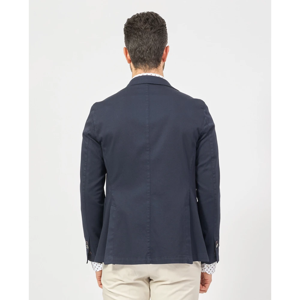 Mulish Blauwe jassen met peperpin Blue Heren