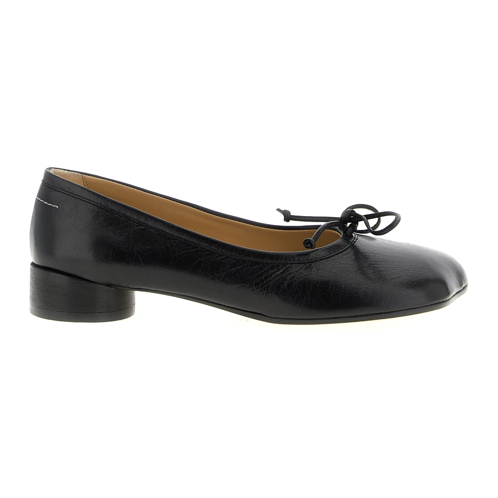 Mm6 Maison Margiela Women's Black Anatomic Numeric Ballerinas - Pumps - 7 Uk- Shoes
