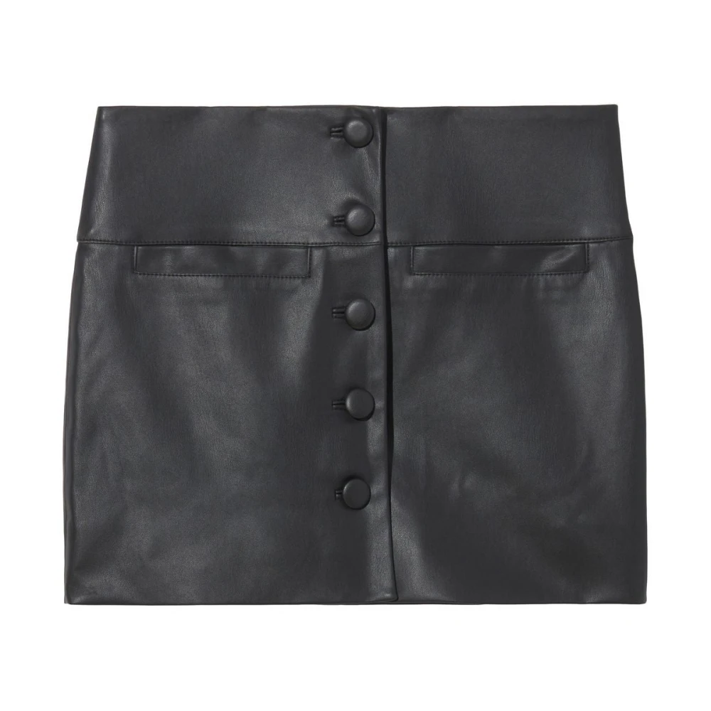 Proenza Schouler Black Faux Leather Mini Skirt - Female - Short Skirts - Xs - Skirts