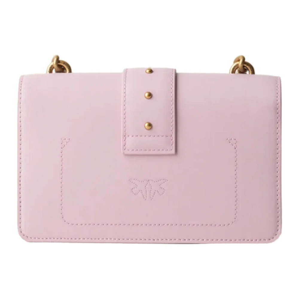 pinko Leren schoudertas met modelnaam Pink Dames