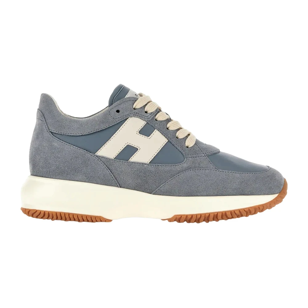 Hogan Women's Blue Sneakers, 6 Uk, Interactive Lace-Up