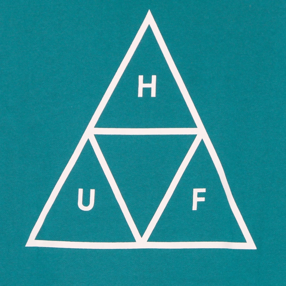 HUF Tropisch Groene Hoodie met Kangoeroezak Blue Heren