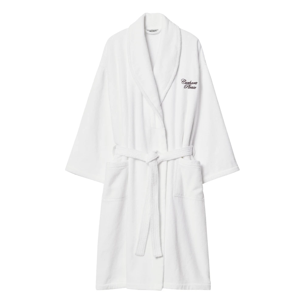 Carhartt WIP Please Badjas Must-have voor een casual en comfortabel uiterlijk White Unisex