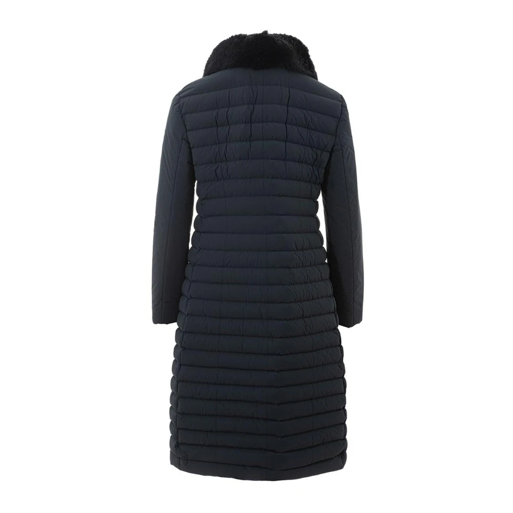Peuterey Chique Blauwe Polyamide Jas Blue Dames