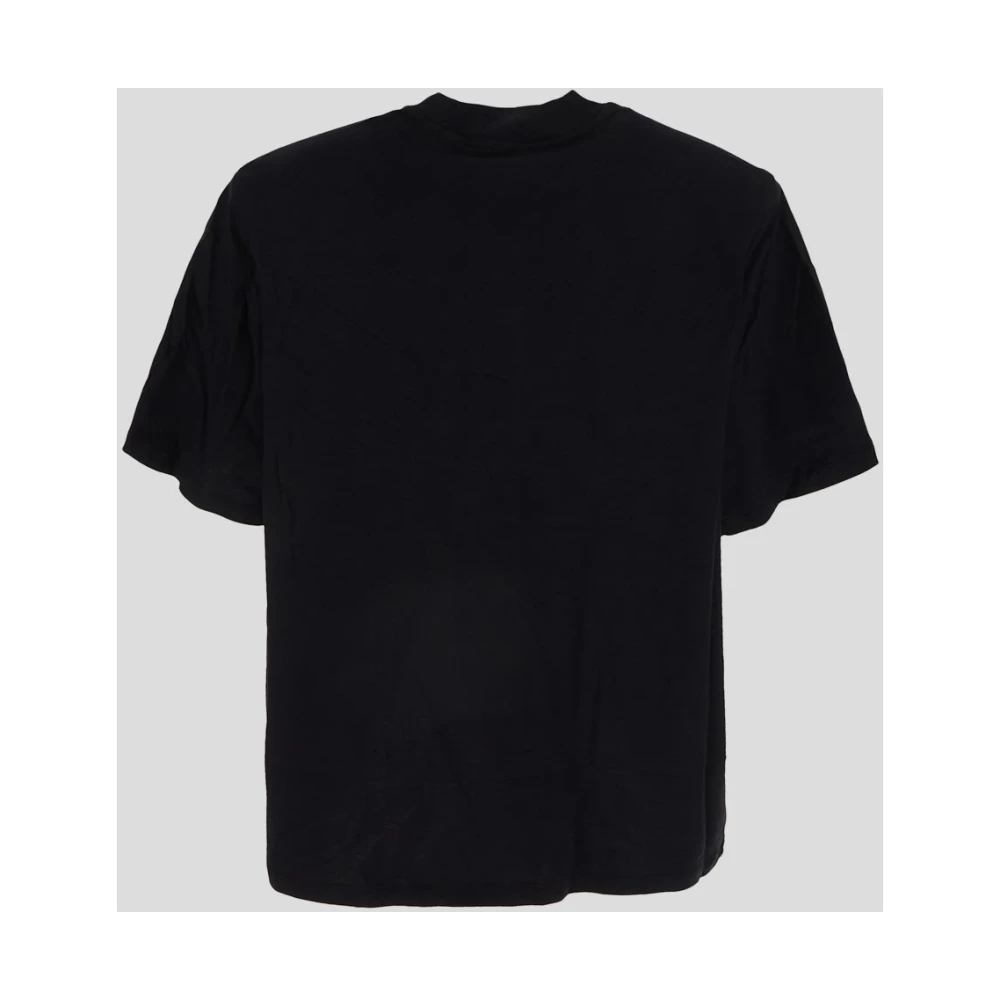 The Attico Kilie Top Katoenen T-shirt Black Dames