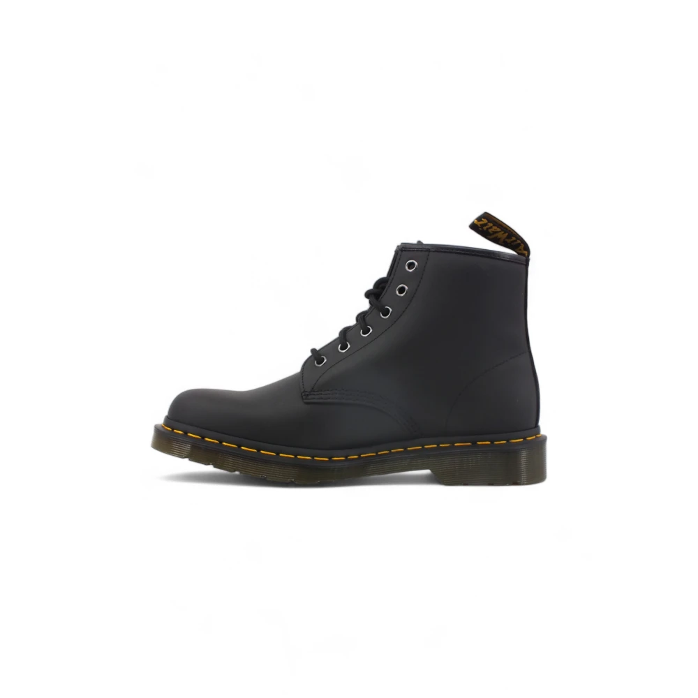Dr. Martens Women's Black Lace-Up Boots, 3 Uk, 101 Ankle Boot