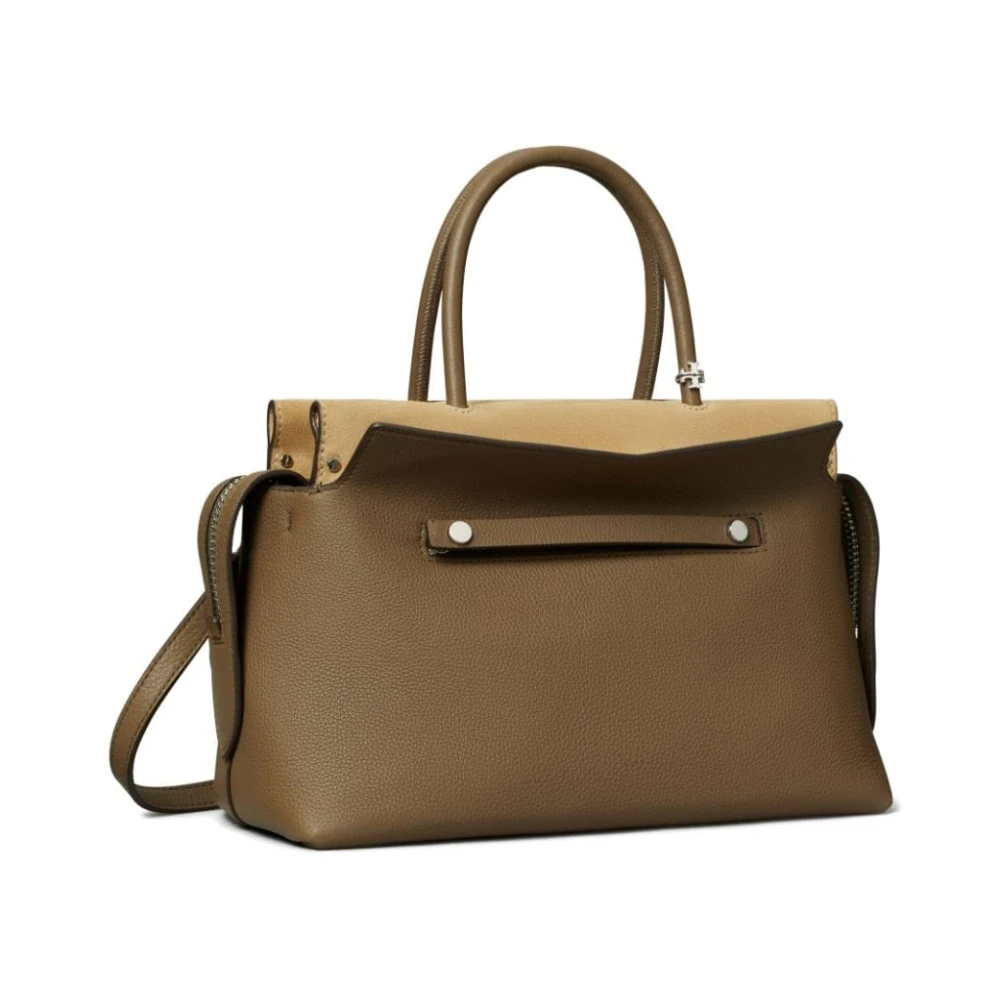 TORY BURCH Bruine Schoudertas van Kalfsleer Brown Dames