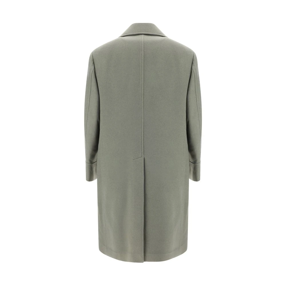 BRUNELLO CUCINELLI Dubbelbreasted wollen jas Gray Heren