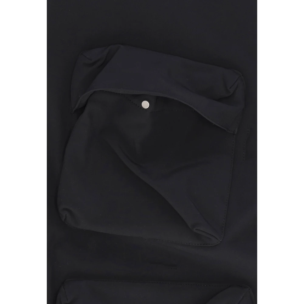 Arte Antwerp Technische Stof Hooded Jas Zwart Black Heren