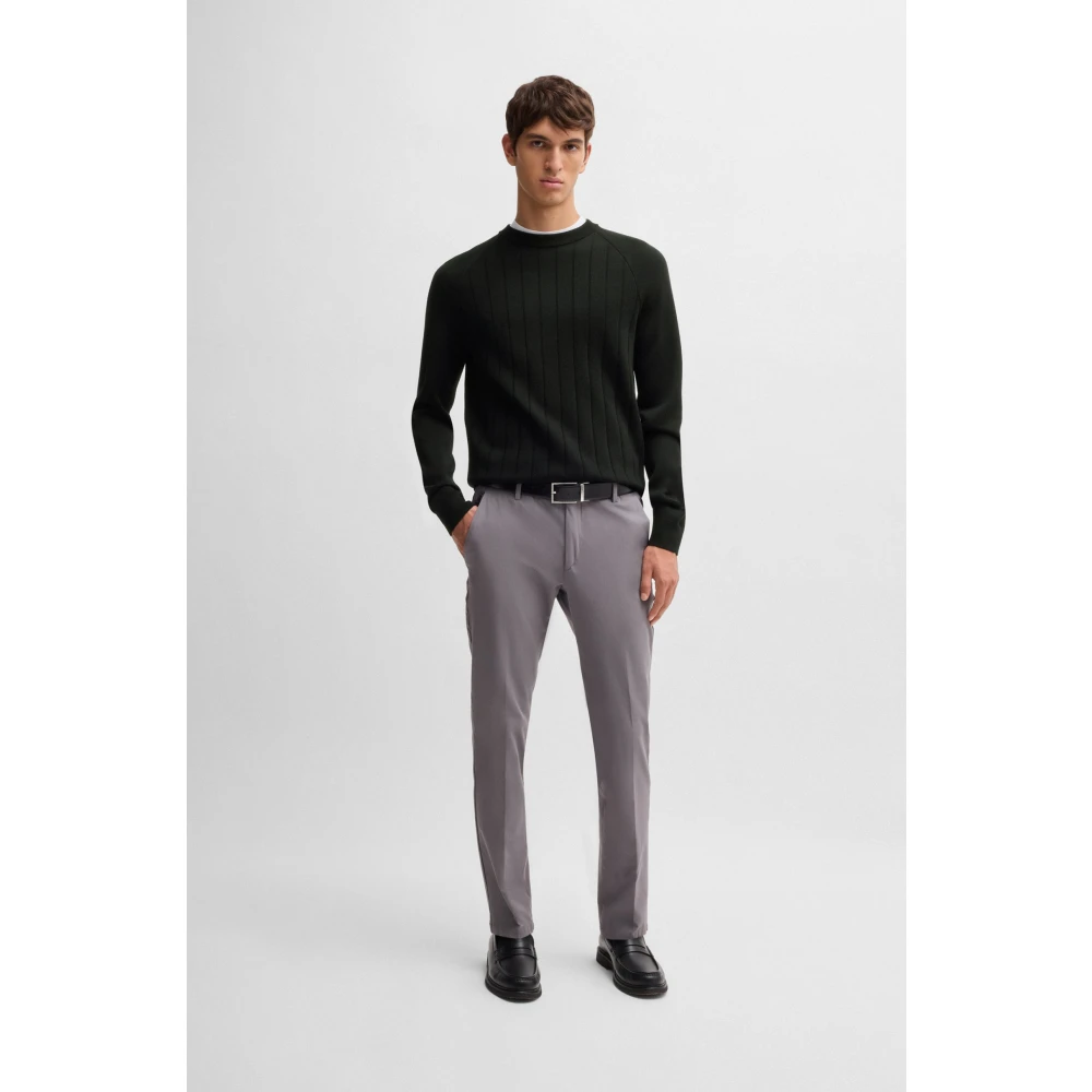 Hugo Boss Stijlvolle pull voor mannen Black Heren