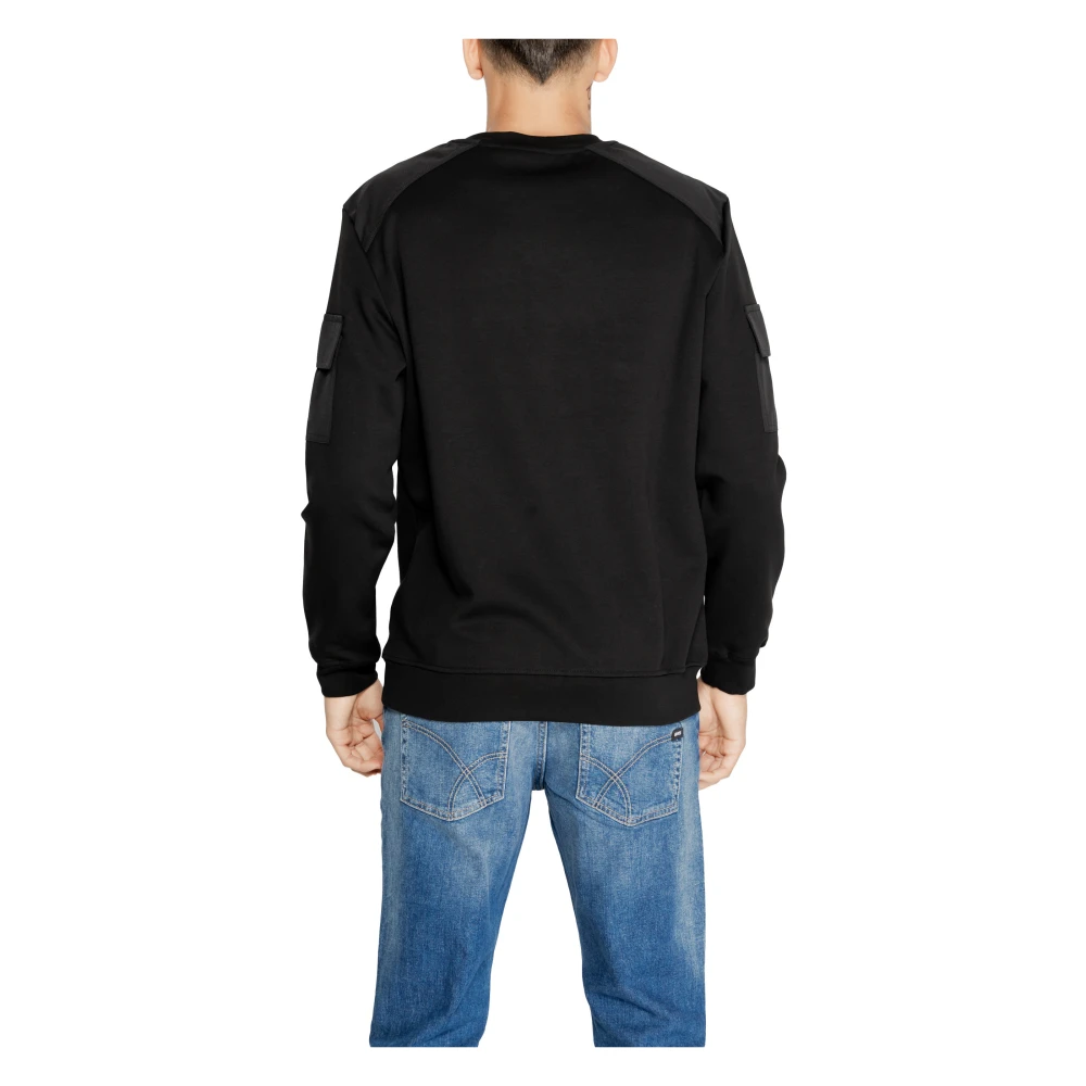 Antony Morato Zwarte Sweatshirt met Ronde Hals Black Heren