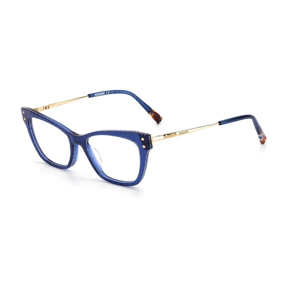 Missoni Women's Blue Glasses, One Size, Acetate Frames With Dial
