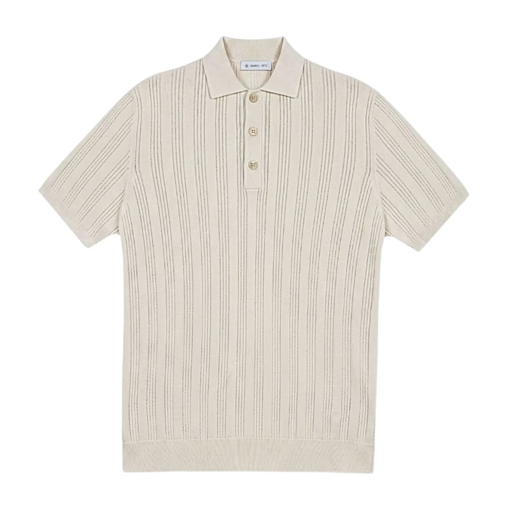 Manuel Ritz Men's Beige Polo Shirts, Xl, Maglia Polo