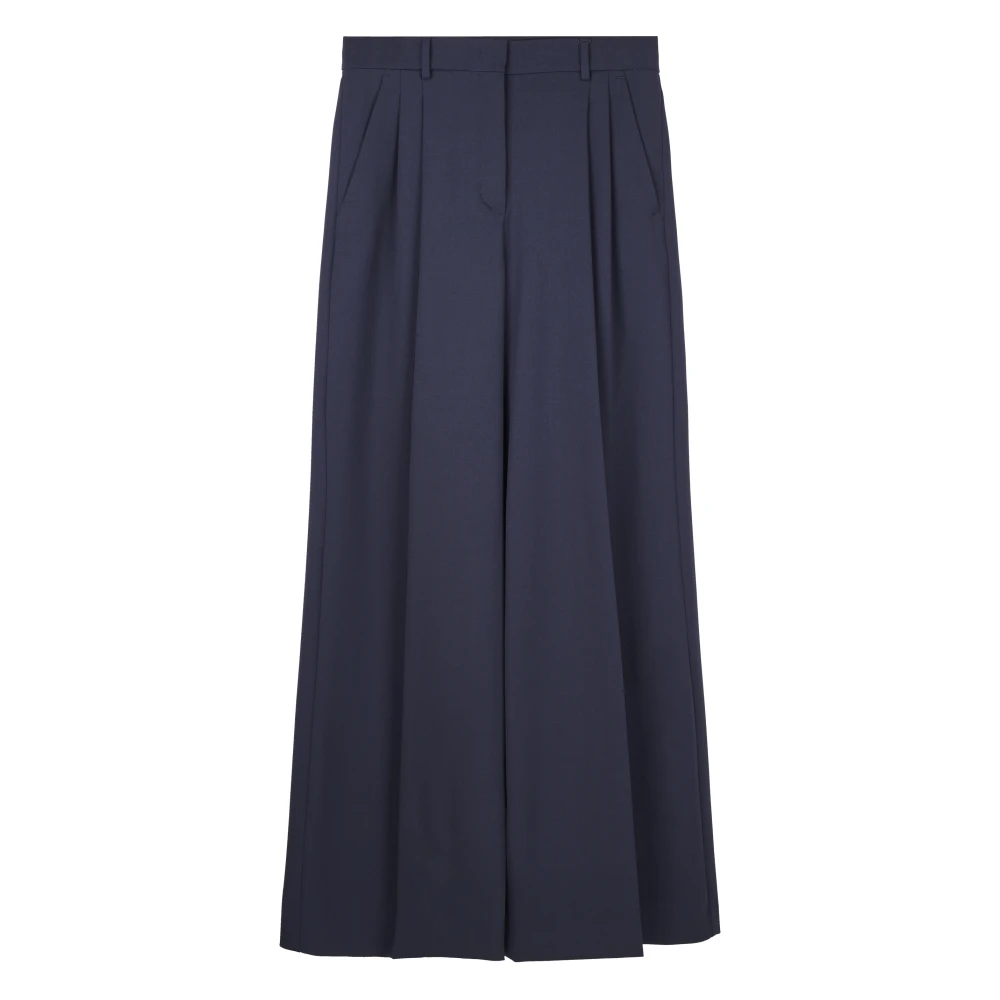 Max Mara Women's Blue Wide Trousers, S, Weekend Trousers