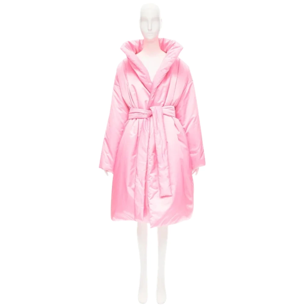Balenciaga Vintage Pre-owned Polyester outerwear Pink Dames