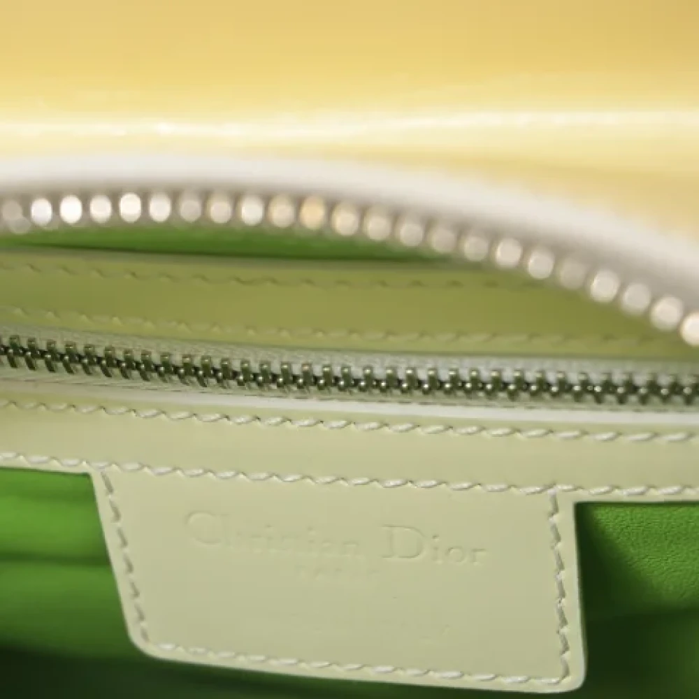 Dior Vintage Pre-owned Leather dior-bags Green Dames