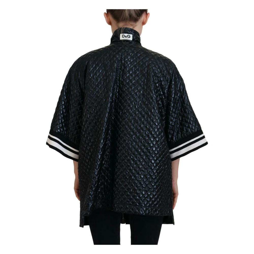Dolce & Gabbana Zwarte Trui met Parelversiering en Ritssluiting Black Dames