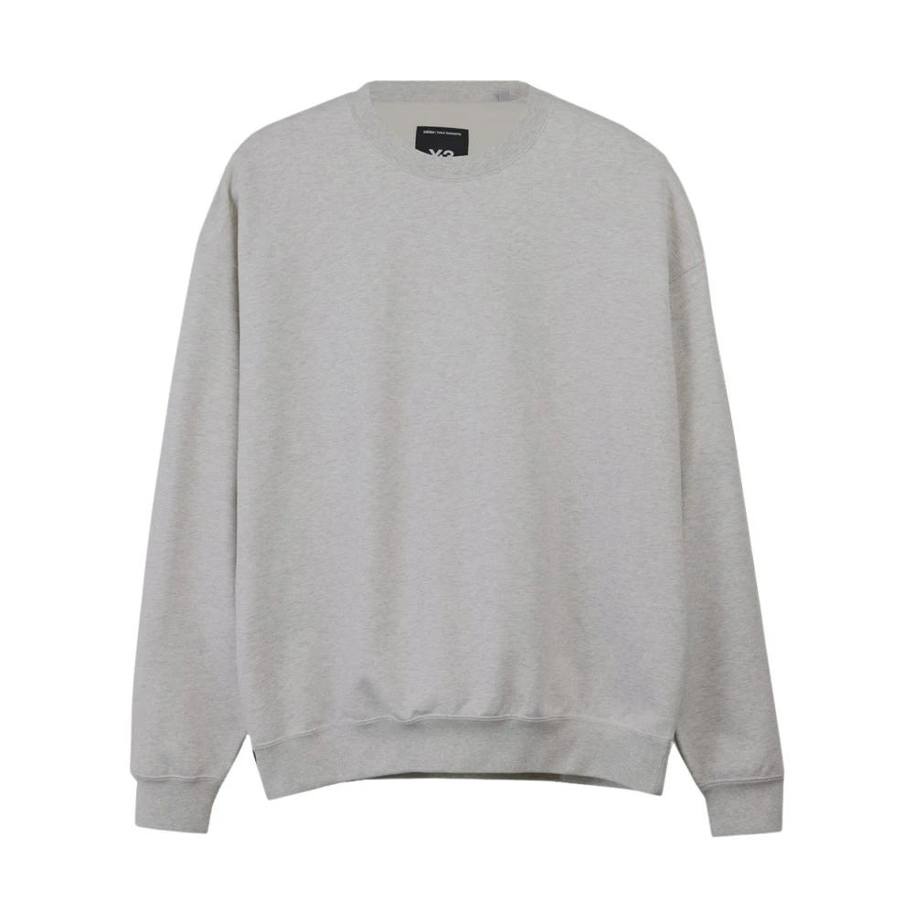 Y-3 Katoenen Logo Sweatshirt Gray Heren