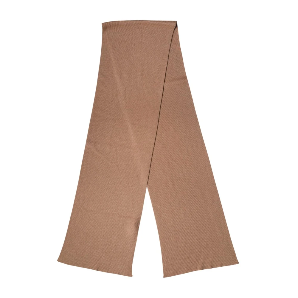 Dolce & Gabbana Men's Brown Winter Scarves, One Size, Cashmere Knitted Neck Wrap Shawl Scarf