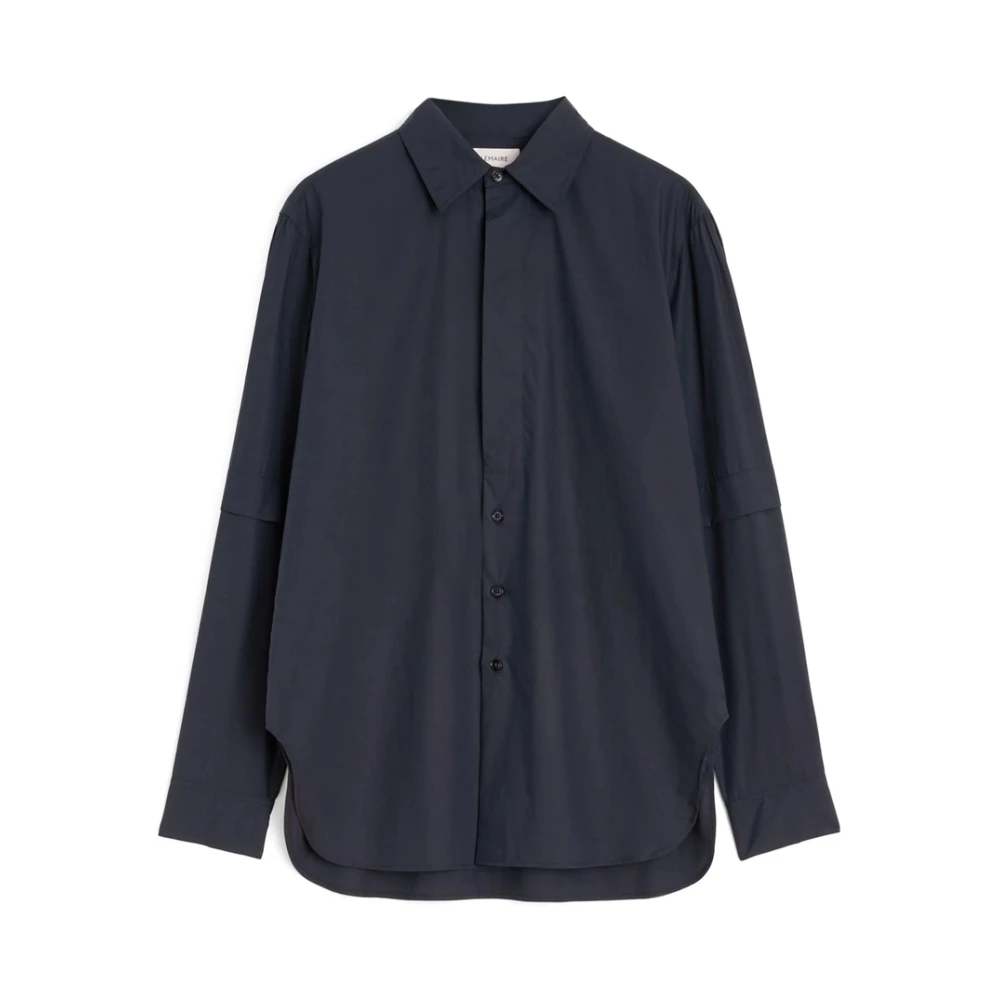 Lemaire Zwarte Button-Up Overhemd met Klassieke Kraag Black Dames