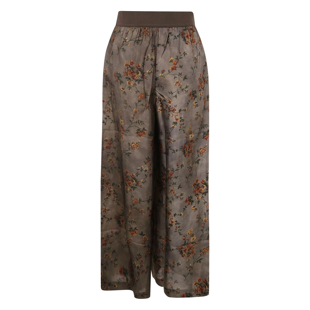UMA Wang Bloemenprint rechte pijp broek Multicolor Dames