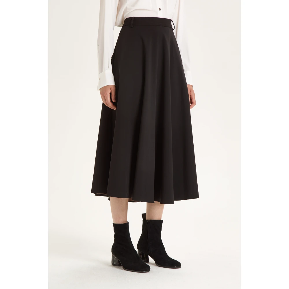 Maliparmi Gedrukte Midi-Lengte Cady Rok met Rits Black Dames