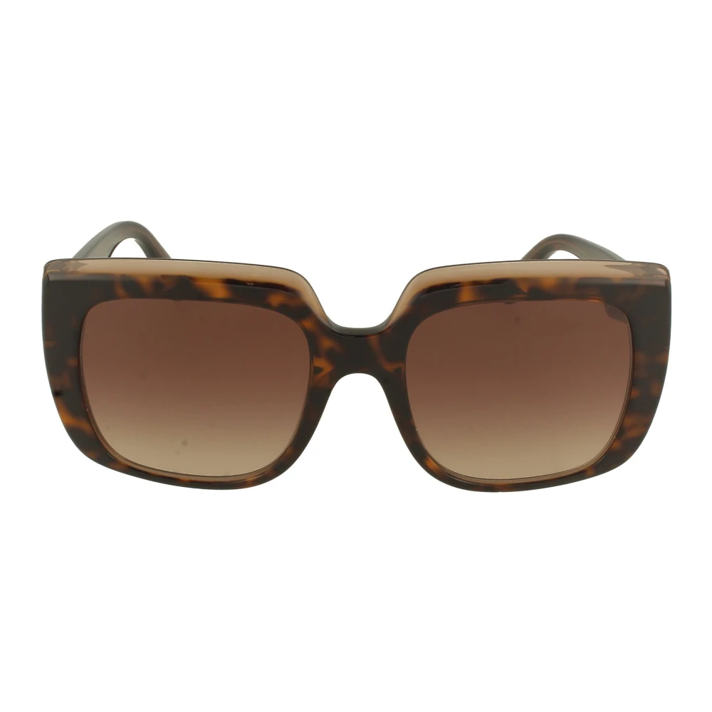 Dolce & Gabbana Fyrkantiga solglasögon med Re-Re-Design och levande färger Brown, Dam