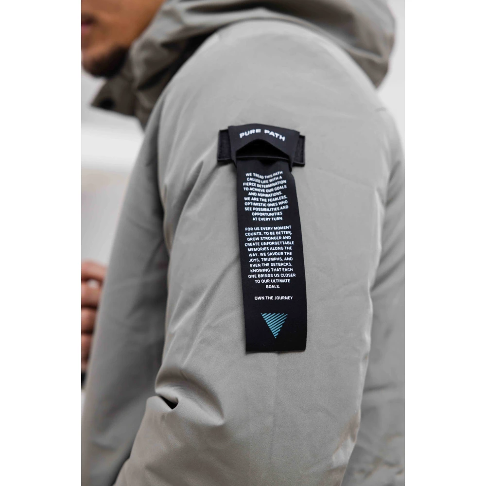 Pure Path Groene Parka Winterjas Heren Gray Heren