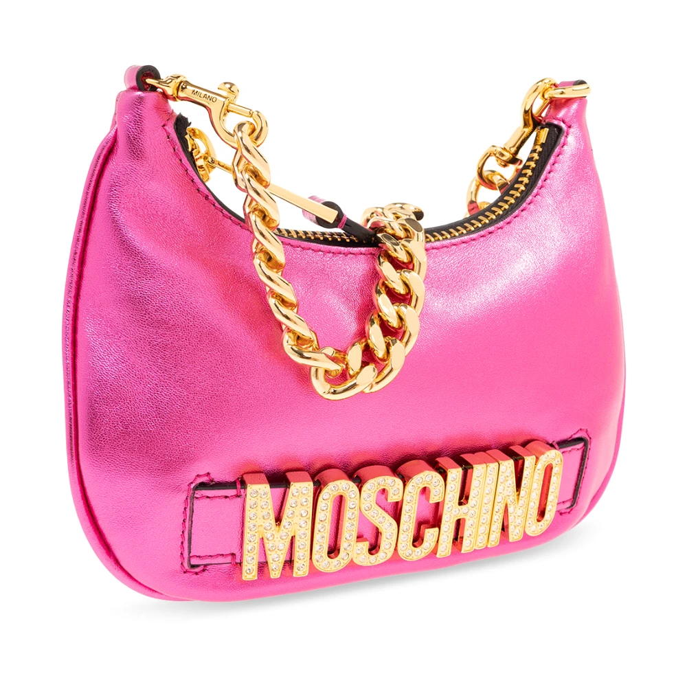 Moschino Handtas met logo Pink Dames