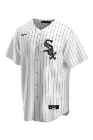 Biała Prążkowana Koszulka MLB - Kolekcja Męska Nike