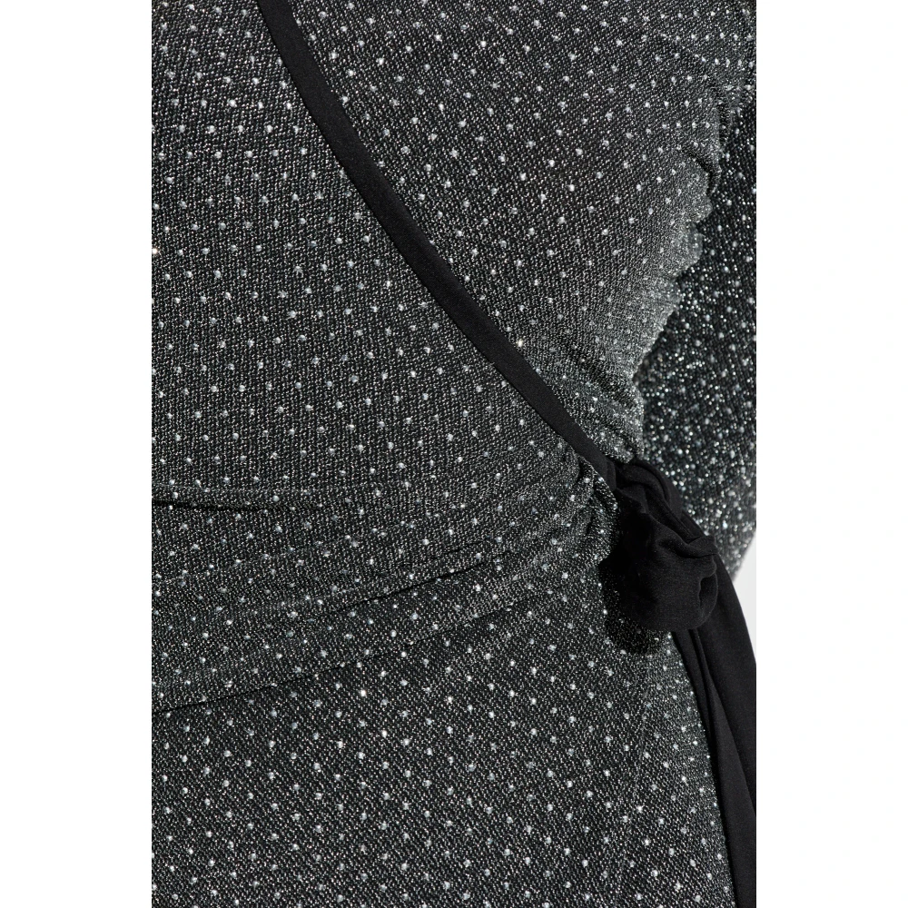 Diane Von Furstenberg Jurk Simona met glinsterende applicaties Gray Dames