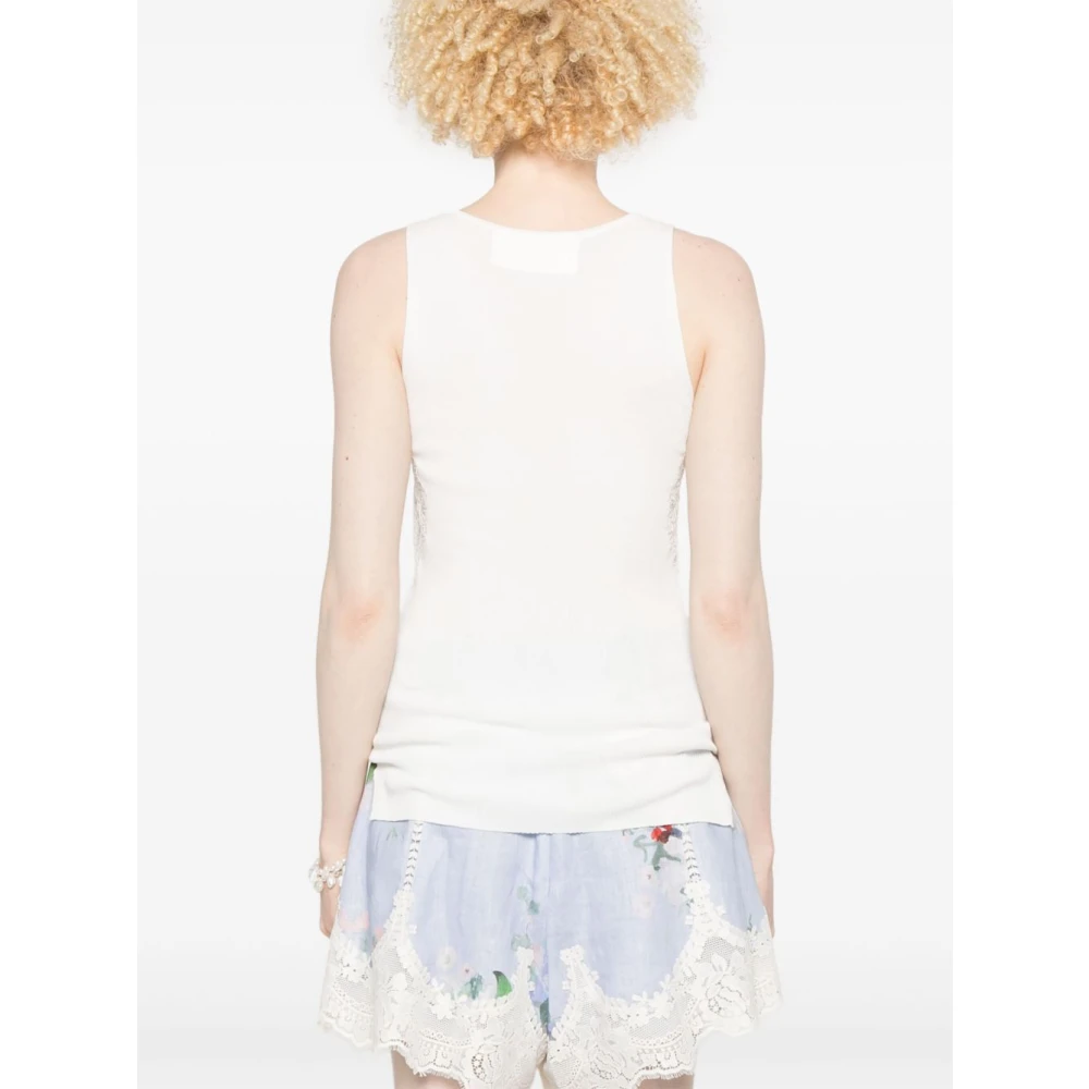 Ermanno Scervino Witte Sweater Collectie White Dames