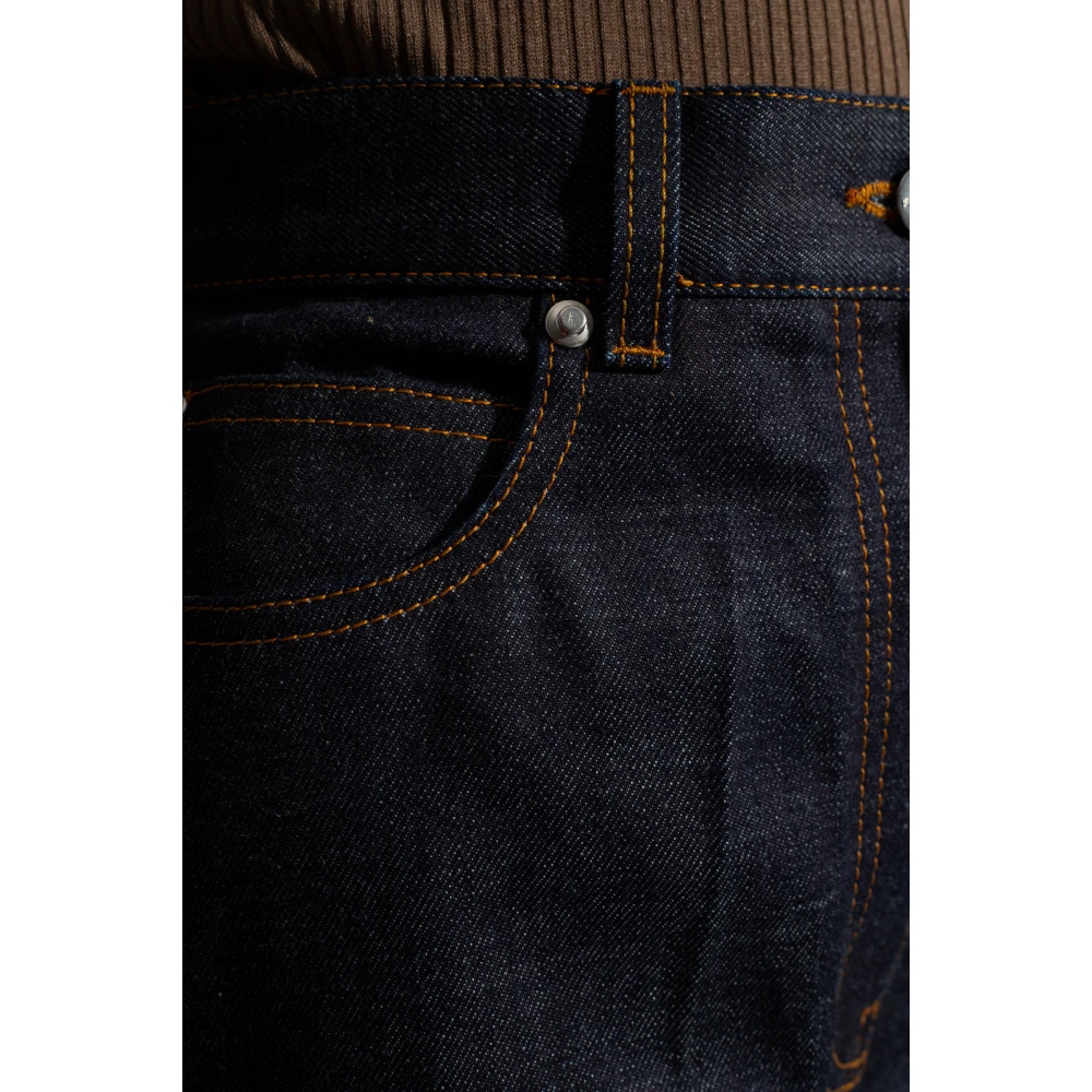 Salvatore Ferragamo Jeans met logo Blue Dames