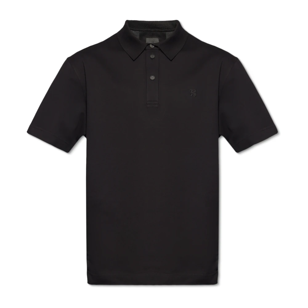 Givenchy , Polo Shirts, Male, Black, Xl, Polo Shirt With Monogram