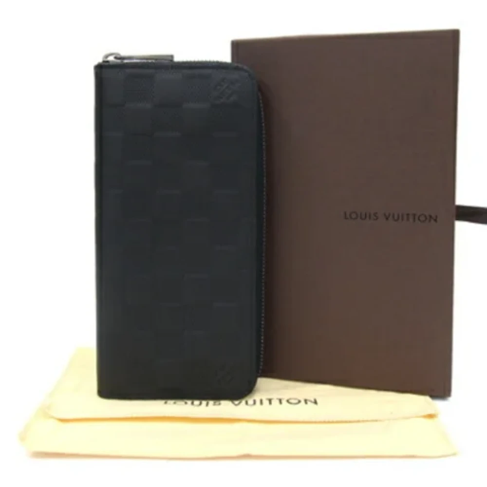 Louis Vuitton Vintage Pre-owned Leather wallets Black Dames
